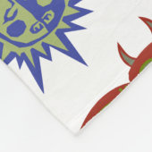 Cooles ungleiches Muster Fleecedecke (Ecke)