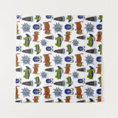 Cooles ungleiches Muster Wandteppich (Vorderseite (Horizontal))