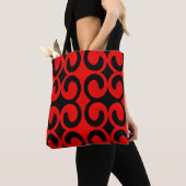 Cooles Unique Red and Black Muster Tasche (Von Nahem)