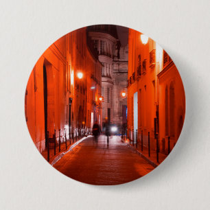Cooles, urbanes, modernes Foto des Pariser Lebenss Button