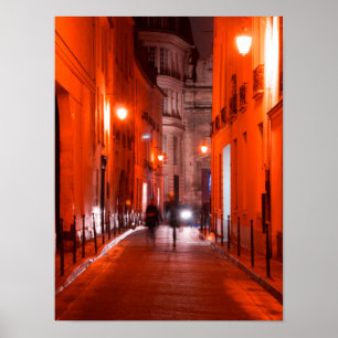 Cooles, urbanes, modernes Foto des Pariser Lebenss Poster
