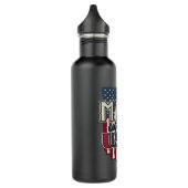 Cooles US-Flaggendesign made in USA Edelstahlflasche (Links)