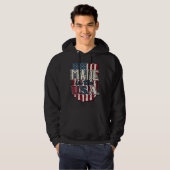 Cooles US-Flaggendesign made in USA Hoodie (Vorne ganz)