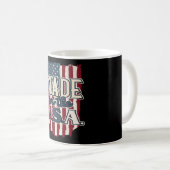 Cooles US-Flaggendesign made in USA Kaffeetasse (VorderseiteRechts)