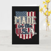 Cooles US-Flaggendesign made in USA Karte (Gelbe Blume)