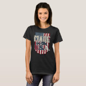 Cooles US-Flaggendesign made in USA T-Shirt (Vorne ganz)