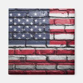 Cooles USA-Flag-Design Magnet