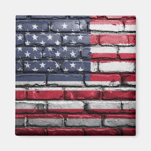 Cooles USA-Flag-Design Magnet (Vorne)