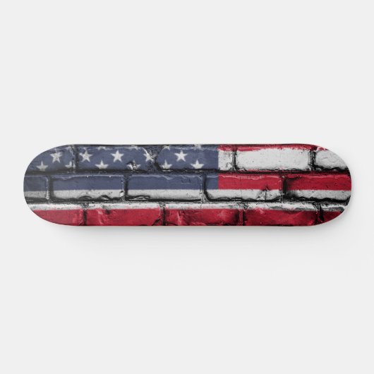 Cooles USA-Flag-Design Skateboard (Horizontal)