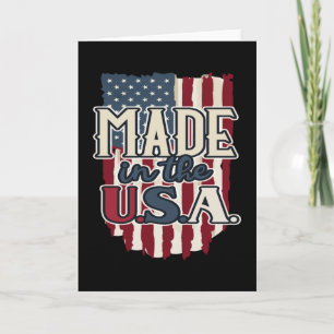 Cooles USA-Flagge-Design Made in USA Karte