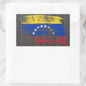 Cooles venezolanisches Flaggendesign Rechteckiger Aufkleber (Tasche)