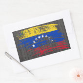 Cooles venezolanisches Flaggendesign Rechteckiger Aufkleber (Umschlag)
