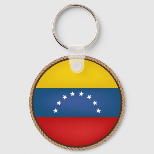 Cooles Venezuela-Flaggen-Siegel Schlüsselanhänger (Vorderseite)