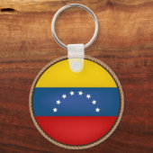Cooles Venezuela-Flaggen-Siegel Schlüsselanhänger (Vorderseite)
