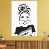 Cooles Vertrauen Leinwanddruck (Insitu (Wohnzimmer))