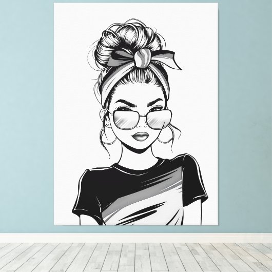 Cooles Vertrauen Leinwanddruck (Insitu (Holzboden))