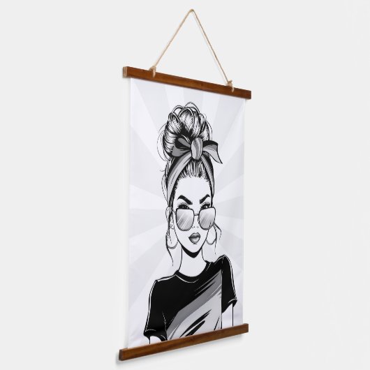 Cooles Vertrauen Wandteppich Mit Holzrahmen (Gewinkelt)