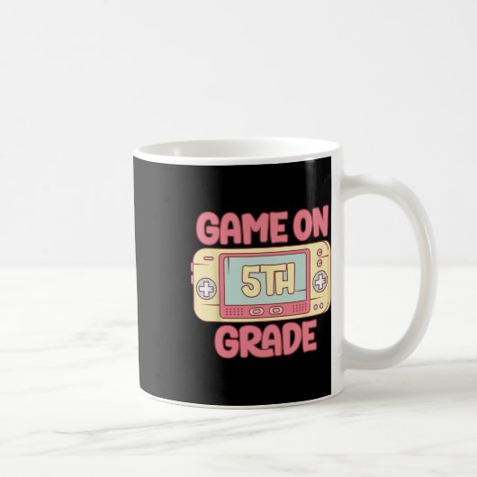 Cooles Videospiel der 5. Klasse Ck to School Kid Kaffeetasse (Rechts)