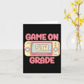 Cooles Videospiel der 5. Klasse zurück zu den Schu Karte (Gelbe Blume)