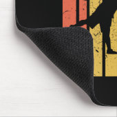 Cooles Vintage-Style-Disc-Golf-Design Retro Mousepad (Ecke)