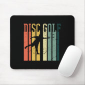 Cooles Vintage-Style-Disc-Golf-Design Retro Mousepad (Mit Mouse)