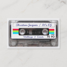 Cooles Vintages 80er-Retro-Musikband lustig Visitenkarte