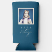 Cooles Vintages Birthday Party Script-Foto Selters Dosenkühler (Vorderseite)