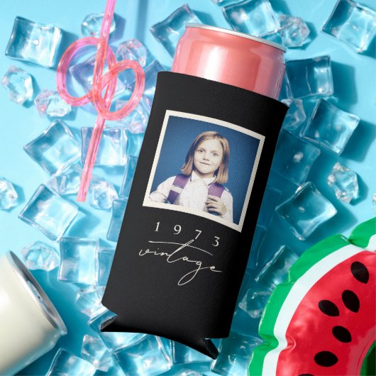 Cooles Vintages Birthday Party Script-Foto Selters Dosenkühler (In Situ Sommer)