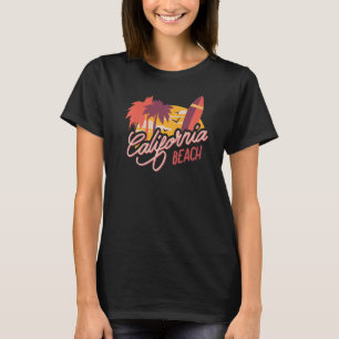 Cooles Vintages California Beach Surfen und Surfen T-Shirt