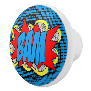 Cooles Vintages Comic Buch Pop Art Style BAM! Keramikknauf