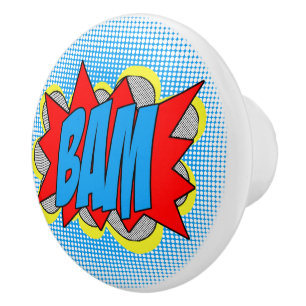 Cooles Vintages Comic Buch Pop Art Style BAM! Keramikknauf