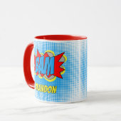 Cooles Vintages Comic Buch Pop Art Style BAM! Tasse (Vorderseite Links)