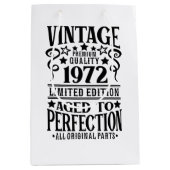Cooles Vintages Geburtsjahr 1972 Mittlere Geschenktüte (Vorderseite)