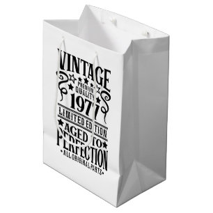 Cooles Vintages Geburtsjahr 1977 Mittlere Geschenktüte