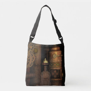 Cooles Vintages Grungy industrielles Steampunk Tragetaschen Mit Langen Trägern