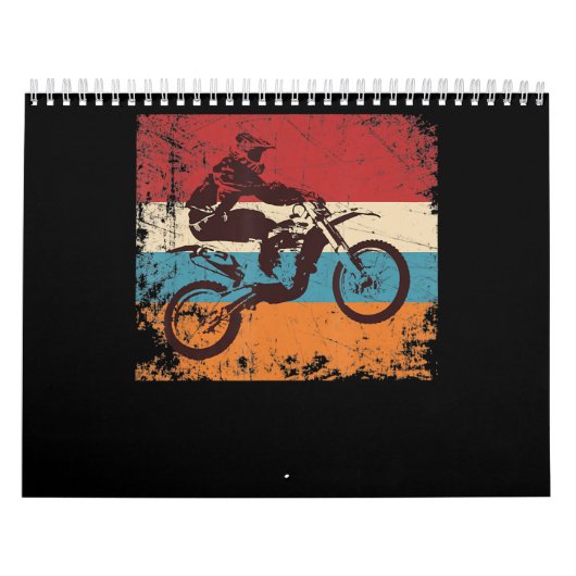 Cooles Vintages Motocross-Geschenk für Motorradlie Kalender (Titelbild)
