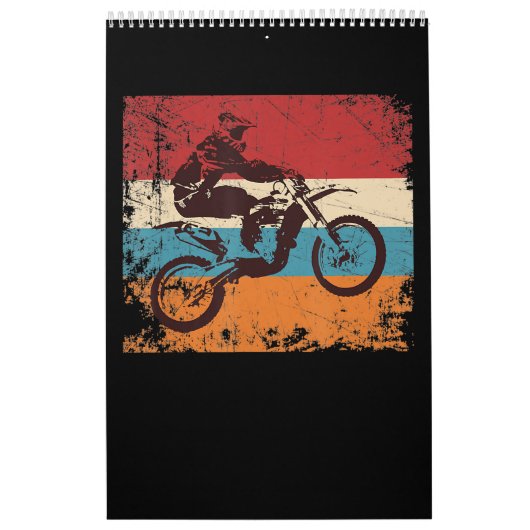 Cooles Vintages Motocross-Geschenk für Motorradlie Kalender (Titelbild)