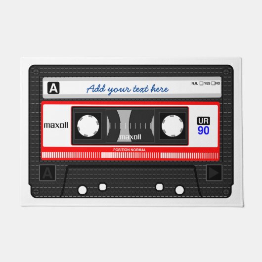 Cooles Vintages Retro-Kassettenband, Fußmatte (Vorderseite)