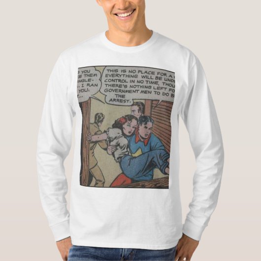 Cooles Vintages Superheld-Comic T-Shirt (Vorderseite)