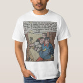 Cooles Vintages Superheld-Comic T-Shirt (Vorderseite)