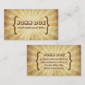 Cooles Vintages Visitenkarte (Vorne/Hinten)