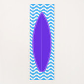 Cooles Violet Blue Waves Surfen Yoga Mat Yogamatte (Vorderseite)