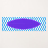 Cooles Violet Blue Waves Surfen Yoga Mat Yogamatte (Vorderseite (Horizontal))