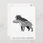 Cooles Visayan Warty PIG - Konservierung - Warthos Postkarte (Vorne/Hinten)