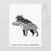 Cooles Visayan Warty PIG - Konservierung - Warthos Postkarte (Vorderseite)