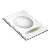 Cooles Volleyball-Notebook Notizblock (Rechte Seite)