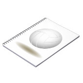 Cooles Volleyball-Notebook Notizblock (Linke Seite)