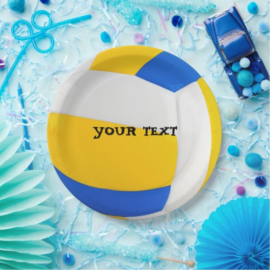 Cooles Volleyball-Party anpassen Pappteller (Party)