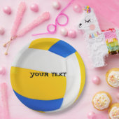 Cooles Volleyball-Party anpassen Pappteller (Party)
