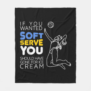 Cooles Volleyball-Spielergeschenk Gewollt Soft-Ser Fleecedecke